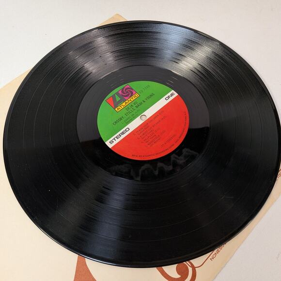 Vintage Crosby Stills Nash & Young Déjà Vu Vinyl LP SD 7200 Atlantic Records - Picture 2 of 12